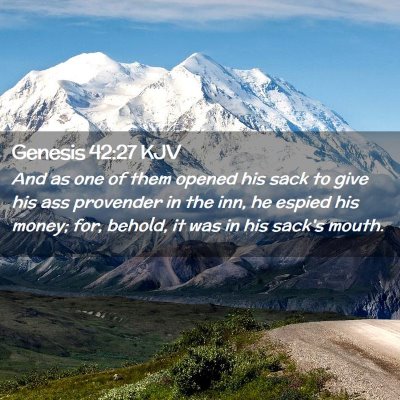 Genesis 42:27 KJV Free Bible Images