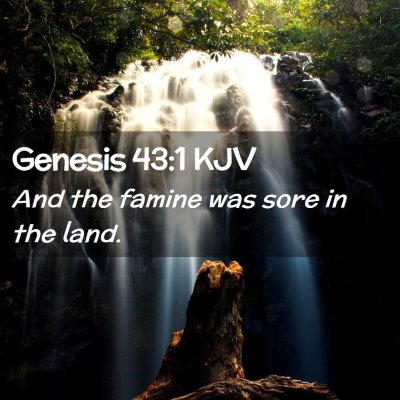 Genesis 43:1 KJV Free Bible Images