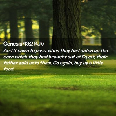 Genesis 43:2 KJV Free Bible Images