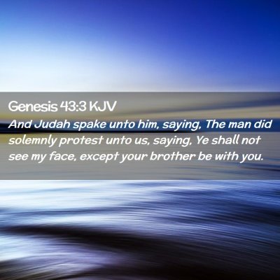 Genesis 43:3 KJV Free Bible Images