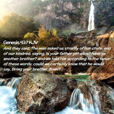 Genesis 43:7 KJV Free Bible Images