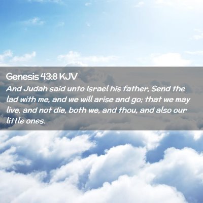 Genesis 43:8 KJV Free Bible Images