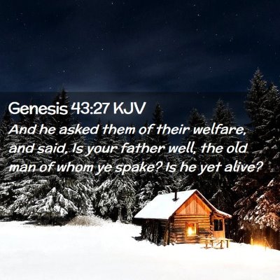 Genesis 43:27 KJV Free Bible Images