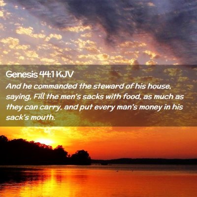 Genesis 44:1 KJV Free Bible Images