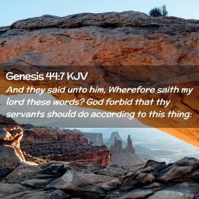 Genesis 44:7 KJV Free Bible Images