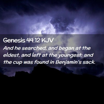 Genesis 44:12 KJV Free Bible Images