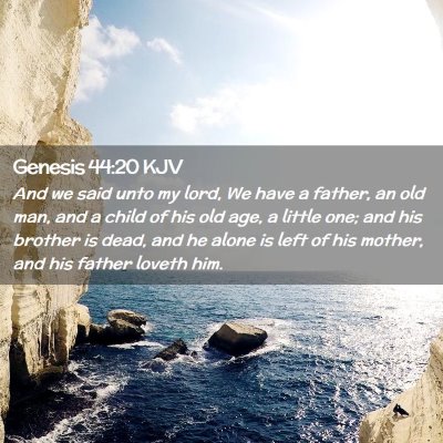 Genesis 44:20 KJV Free Bible Images