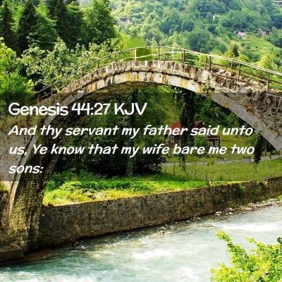 Genesis 44:27 KJV Free Bible Images