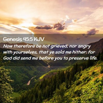 Genesis 45:5 KJV Free Bible Images