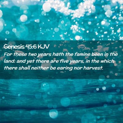 Genesis 45:6 KJV Free Bible Images