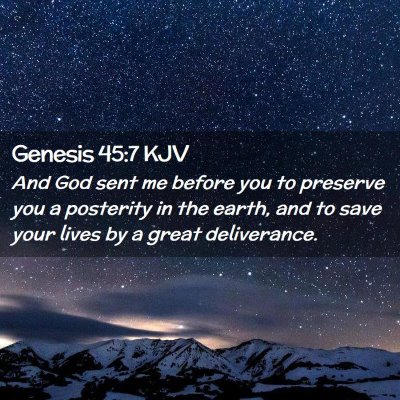 Genesis 45:7 KJV Free Bible Images