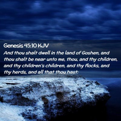 Genesis 45:10 KJV Free Bible Images