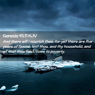 Genesis 45:11 KJV Free Bible Images