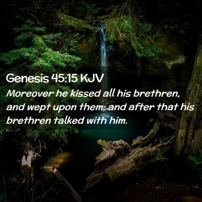 Genesis 45:15 KJV Free Bible Images