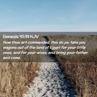 Genesis 45:19 KJV Free Bible Images