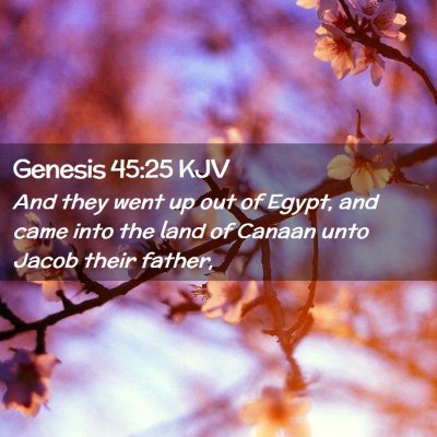 Genesis 45:25 KJV Free Bible Images