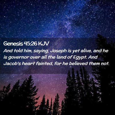 Genesis 45:26 KJV Free Bible Images