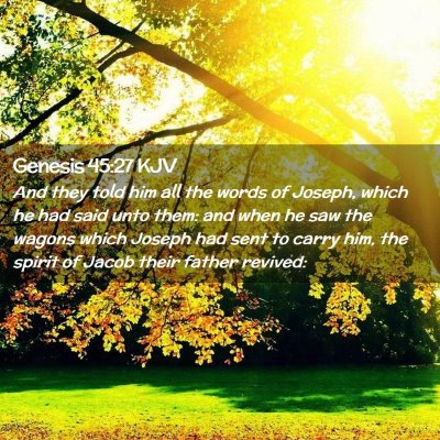 Genesis 45:27 KJV Free Bible Images