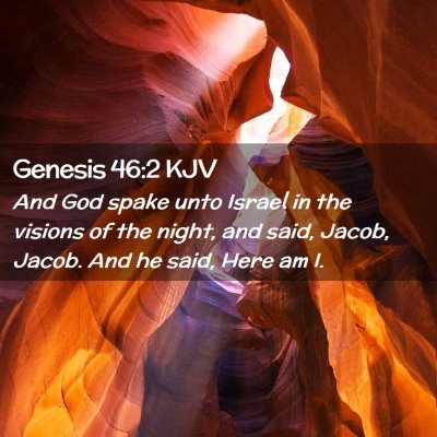 Genesis 46:2 KJV Free Bible Images