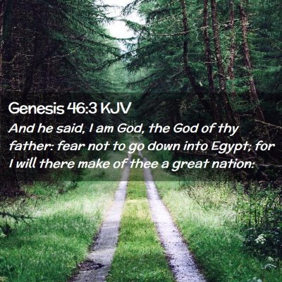 Genesis 46:3 KJV Free Bible Images