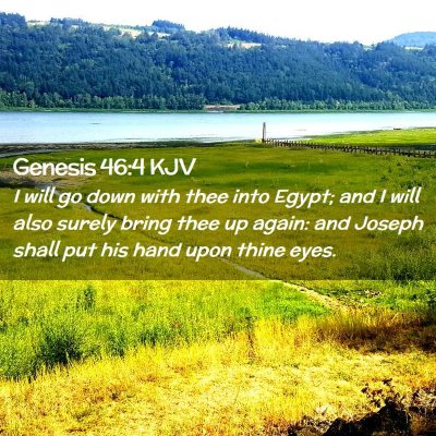 Genesis 46:4 KJV Free Bible Images