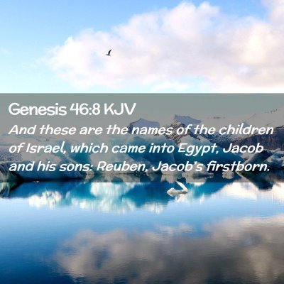 Genesis 46:8 KJV Free Bible Images