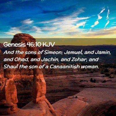 Genesis 46:10 KJV Free Bible Images