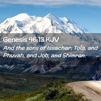 Genesis 46:13 KJV Free Bible Images