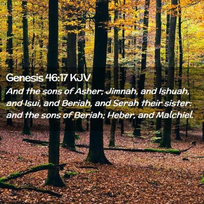 Genesis 46:17 KJV Free Bible Images