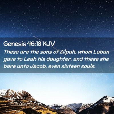 Genesis 46:18 KJV Free Bible Images