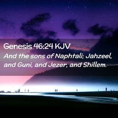 Genesis 46:24 KJV Free Bible Images