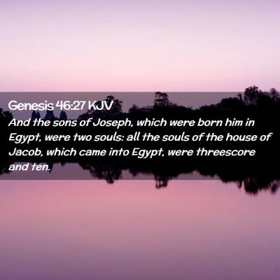 Genesis 46:27 KJV Free Bible Images