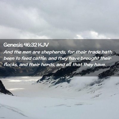 Genesis 46:32 KJV Free Bible Images