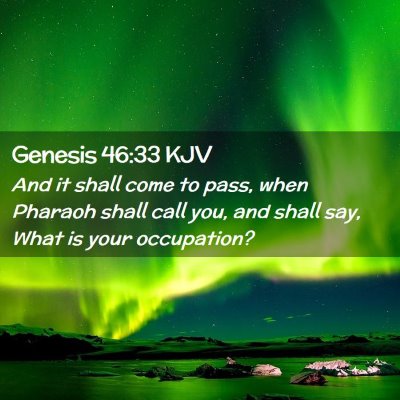 Genesis 46:33 KJV Free Bible Images