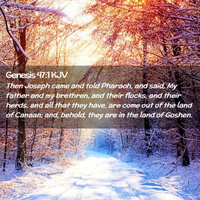 Genesis 47:1 KJV Free Bible Images