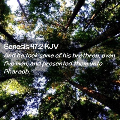 Genesis 47:2 KJV Free Bible Images