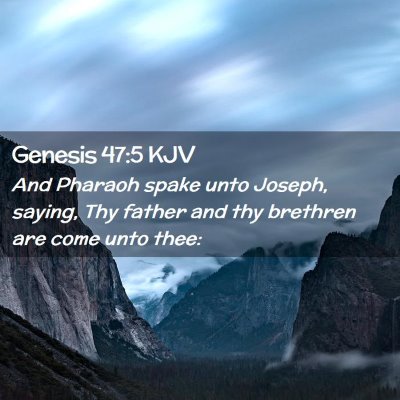 Genesis 47:5 KJV Free Bible Images