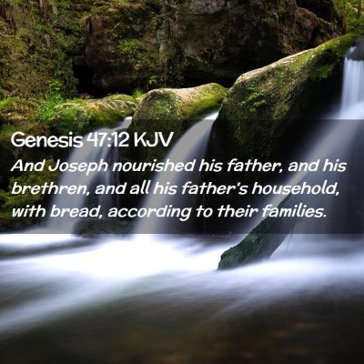 Genesis 47:12 KJV Free Bible Images