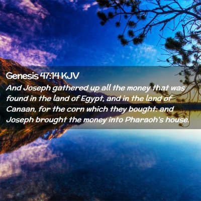 Genesis 47:14 KJV Free Bible Images