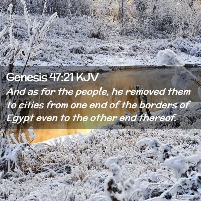 Genesis 47:21 KJV Free Bible Images