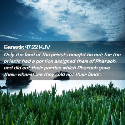 Genesis 47:22 KJV Free Bible Images