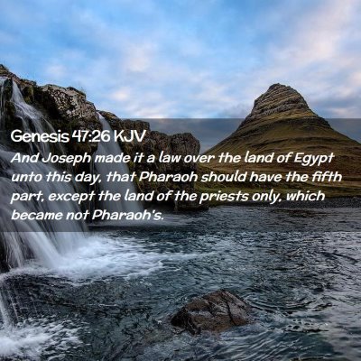 Genesis 47:26 KJV Free Bible Images