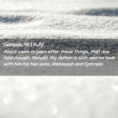 Genesis 48:1 KJV Free Bible Images