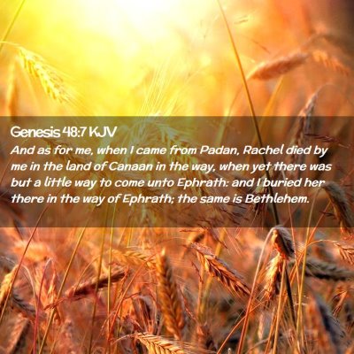 Genesis 48:7 KJV Free Bible Images