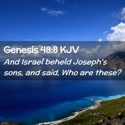 Genesis 48:8 KJV Free Bible Images