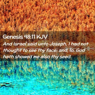 Genesis 48:11 KJV Free Bible Images