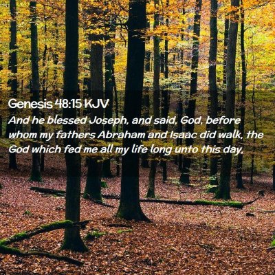 Genesis 48:15 KJV Free Bible Images