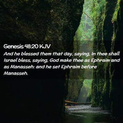 Genesis 48:20 KJV Free Bible Images