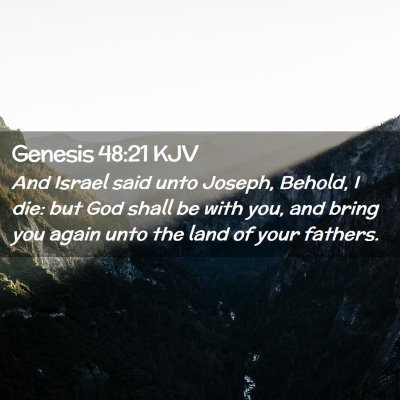 Genesis 48:21 KJV Free Bible Images