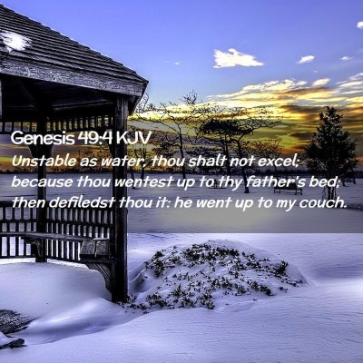 Genesis 49:4 KJV Free Bible Images